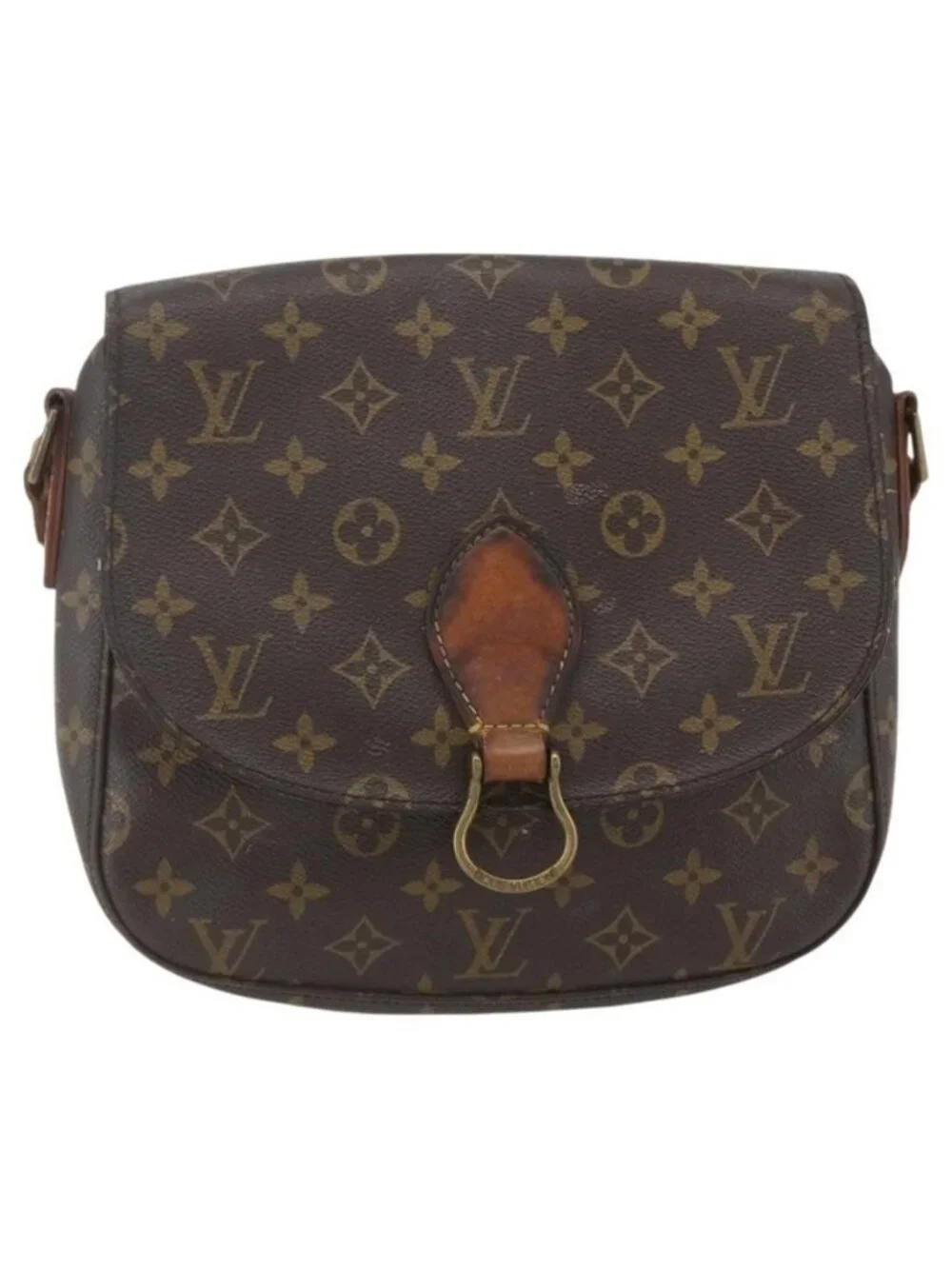 Authentic LOUIS VUITTON Monogram Saint Cloud GM Shoulder Bag M51242 LV